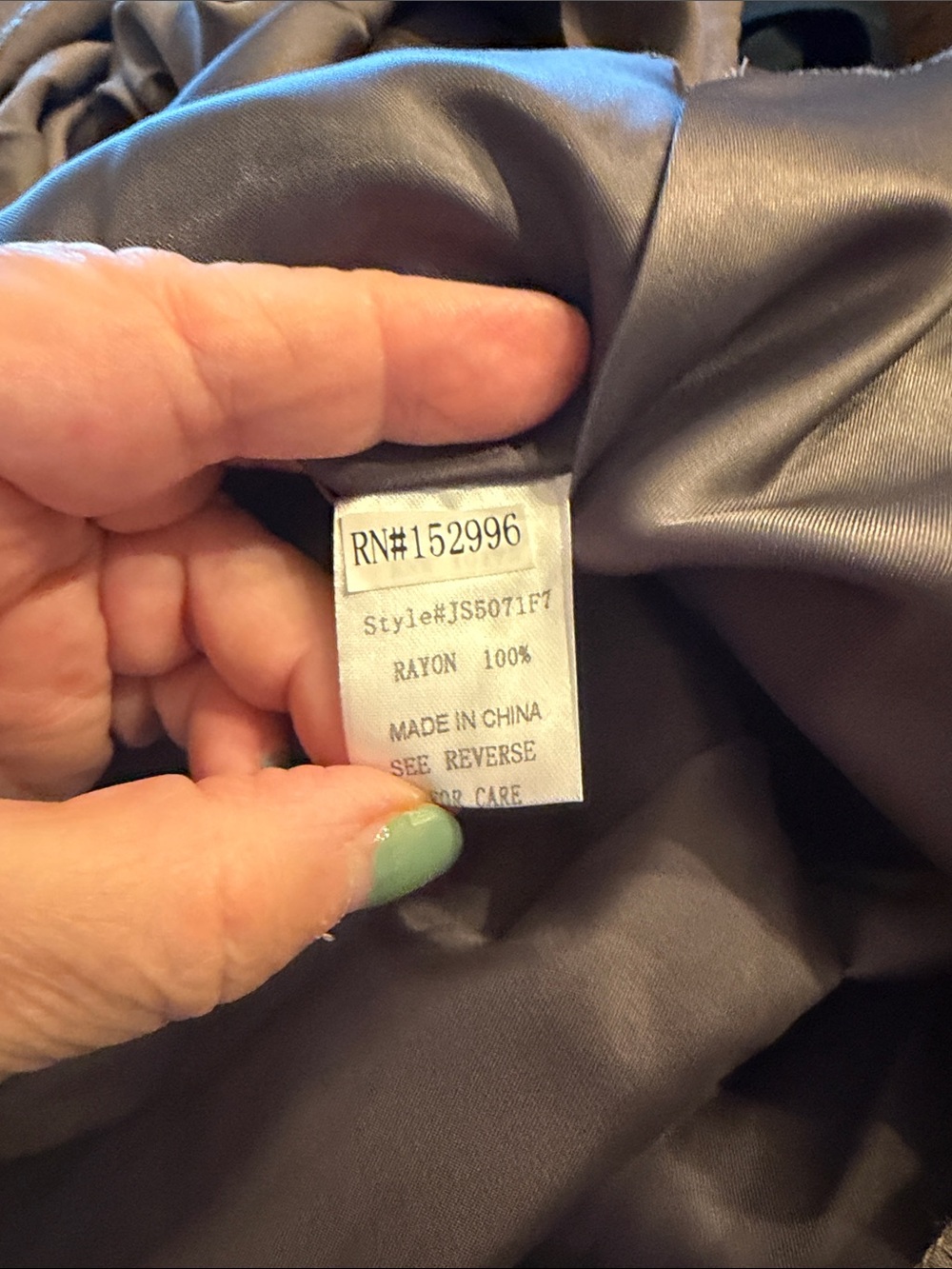 Women's Taupe Wrap Skirt with Tie Waist - Picture 5 of 6